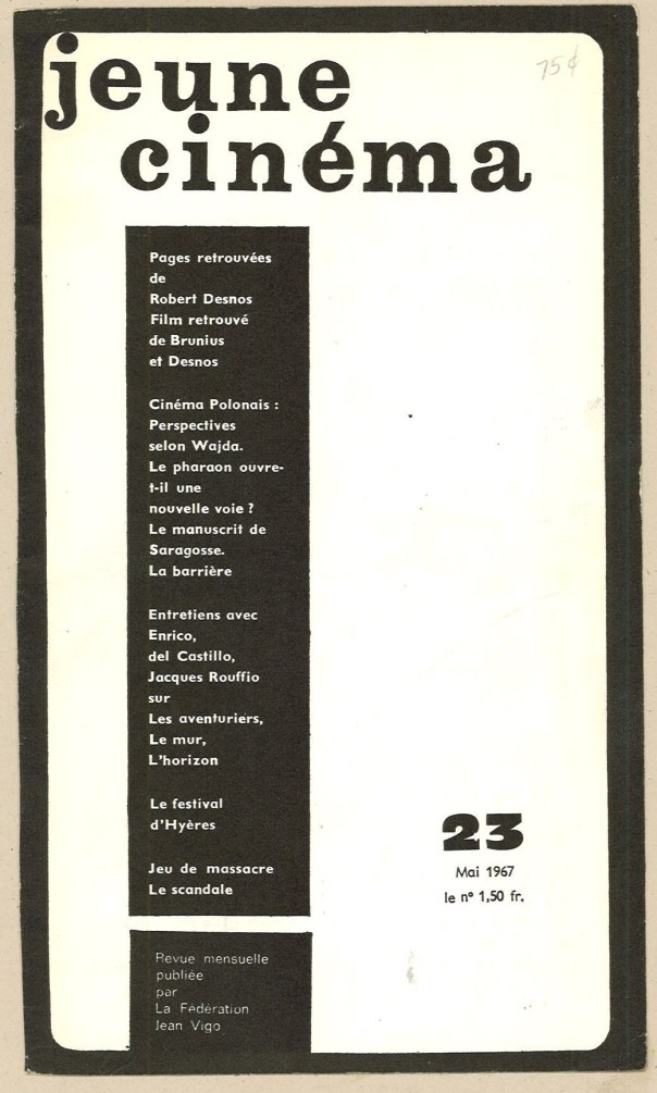 jeune cinema (March 1967)