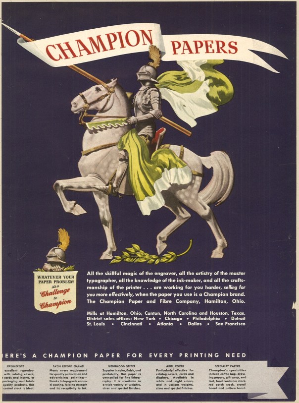 Fortune Magazine, August 1949. Champion Papers.