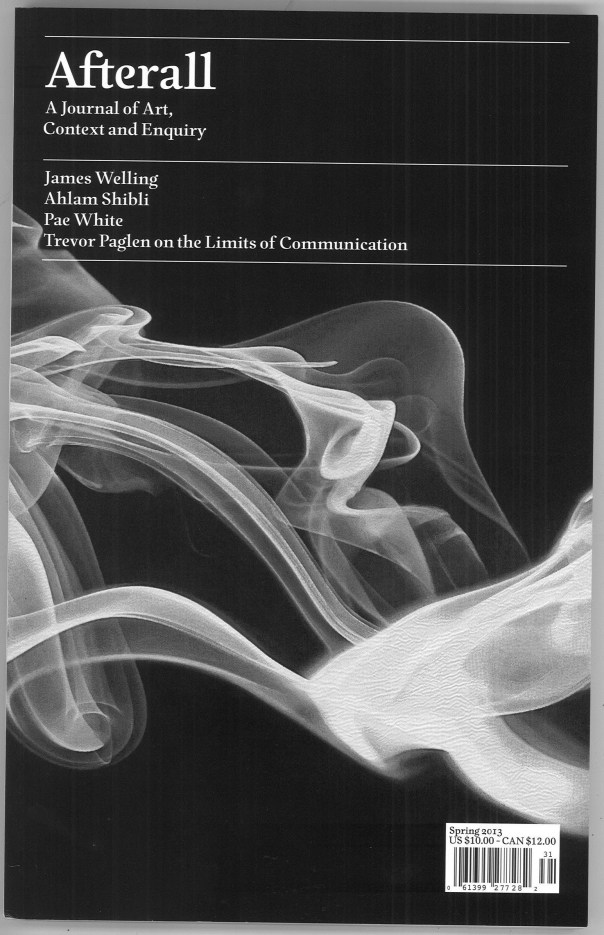 Afterall, Spring 2013 (Cover)