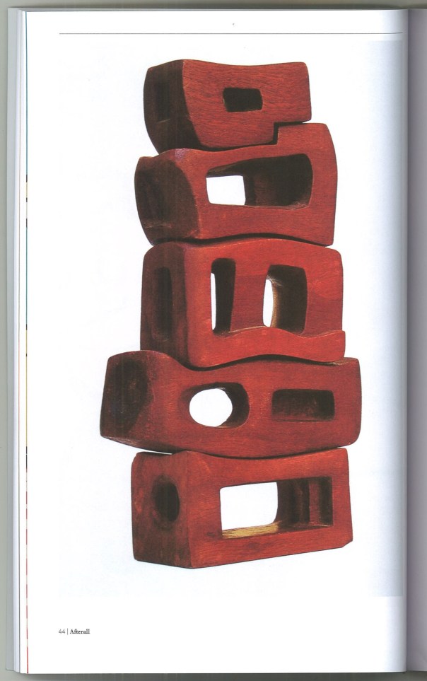 Poem by Saloua Raouda. 1963-5, wood, 33x17x7.5 cm. 
