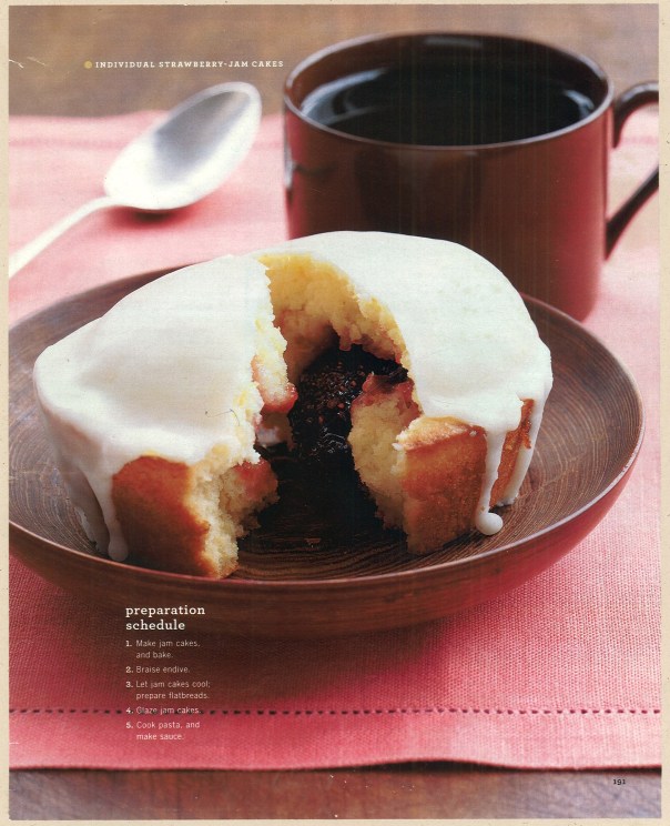 Individual Strawberry Jam Cakes. Martha Stewart Living, November 2003